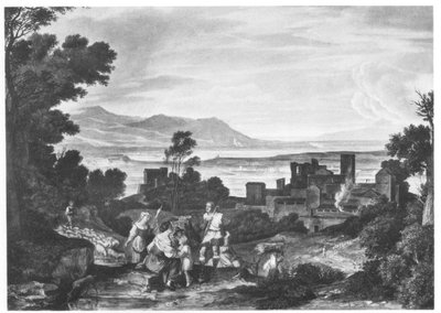 Paesaggio vicino a Olevano da Joseph Anton Koch